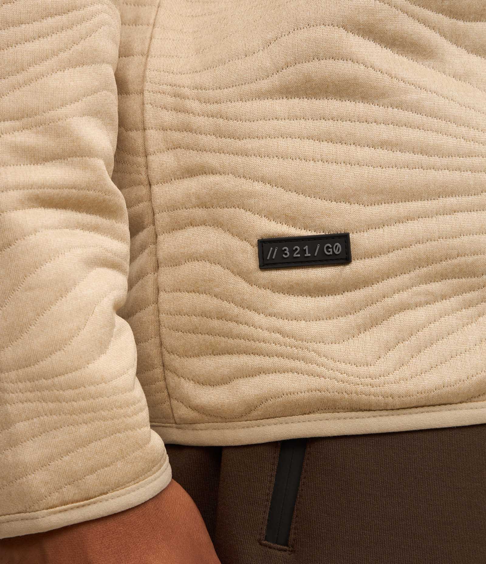 Suéter Esportivo em Dupla Face com Textura Bege 4