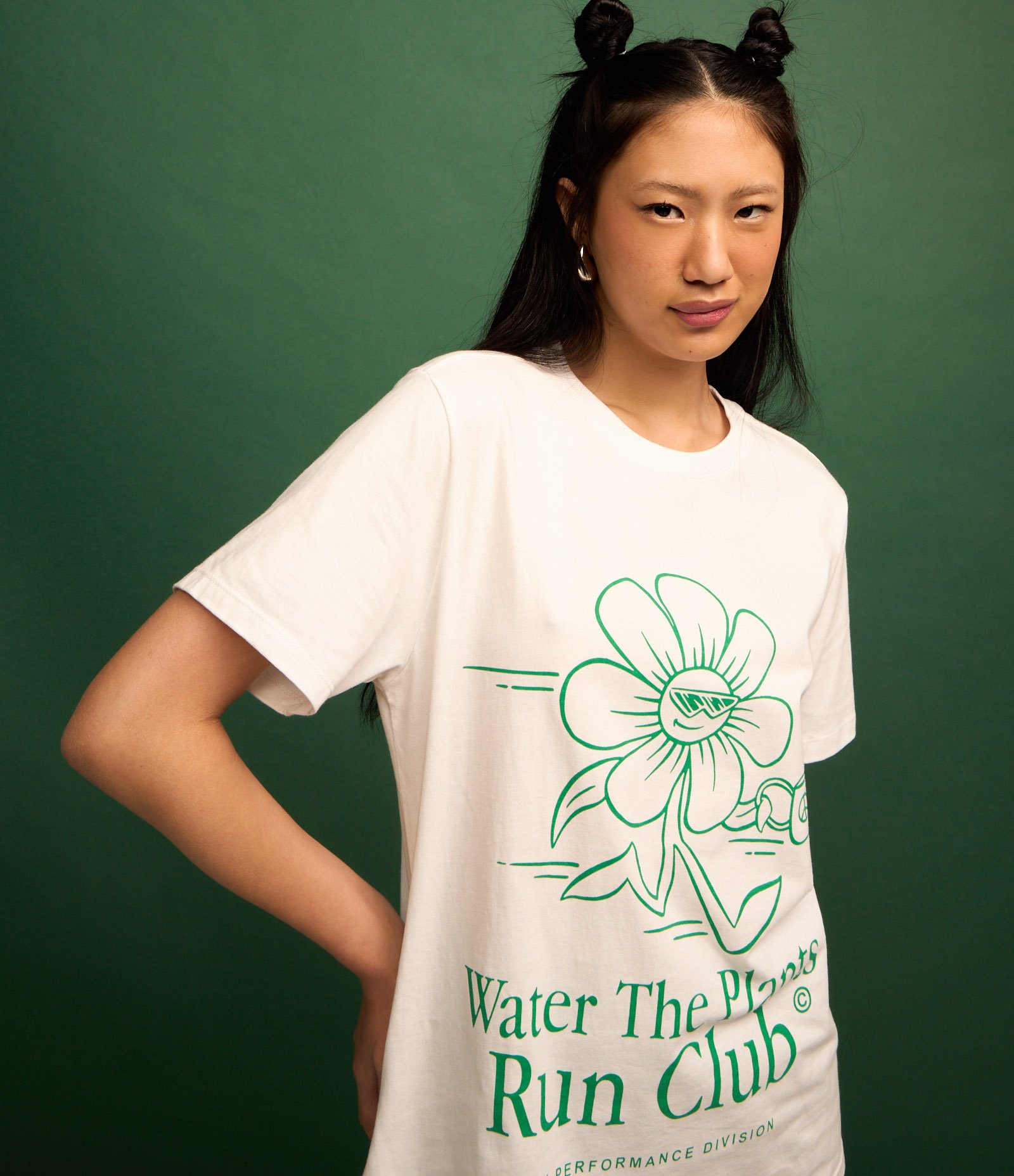 Camiseta em Algodão com Estampa Water The Plants Branco 3