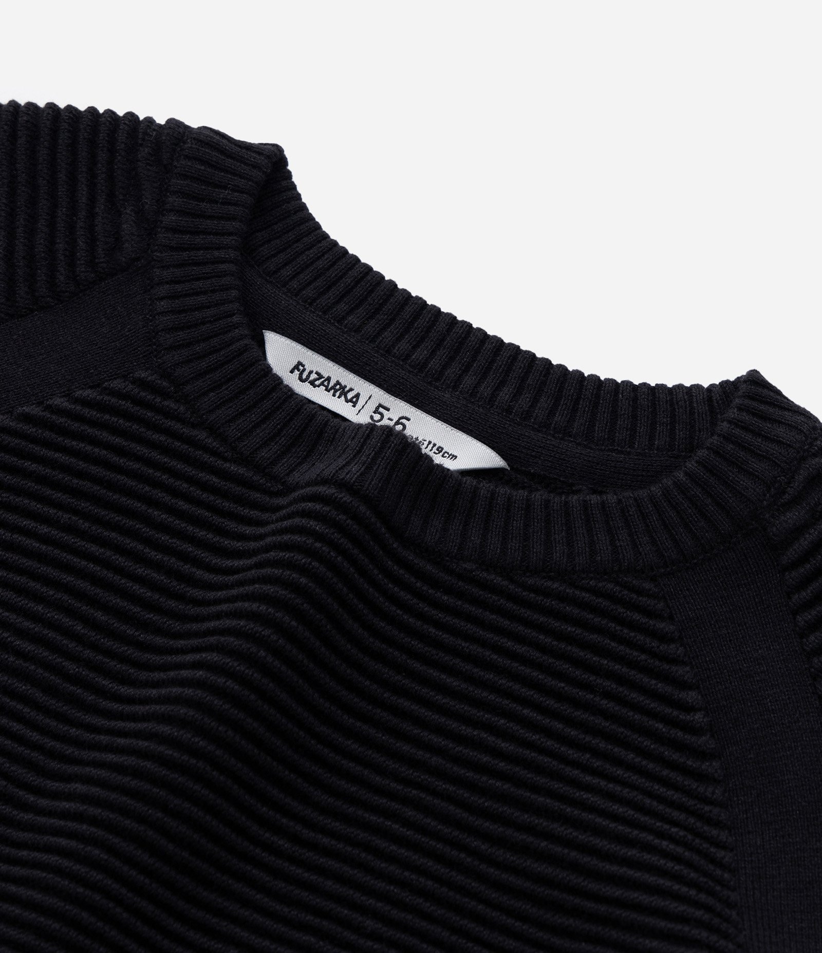 Blusão Infantil Canelado com Cava Raglan - Tam 5 a 14 Anos Preto 4