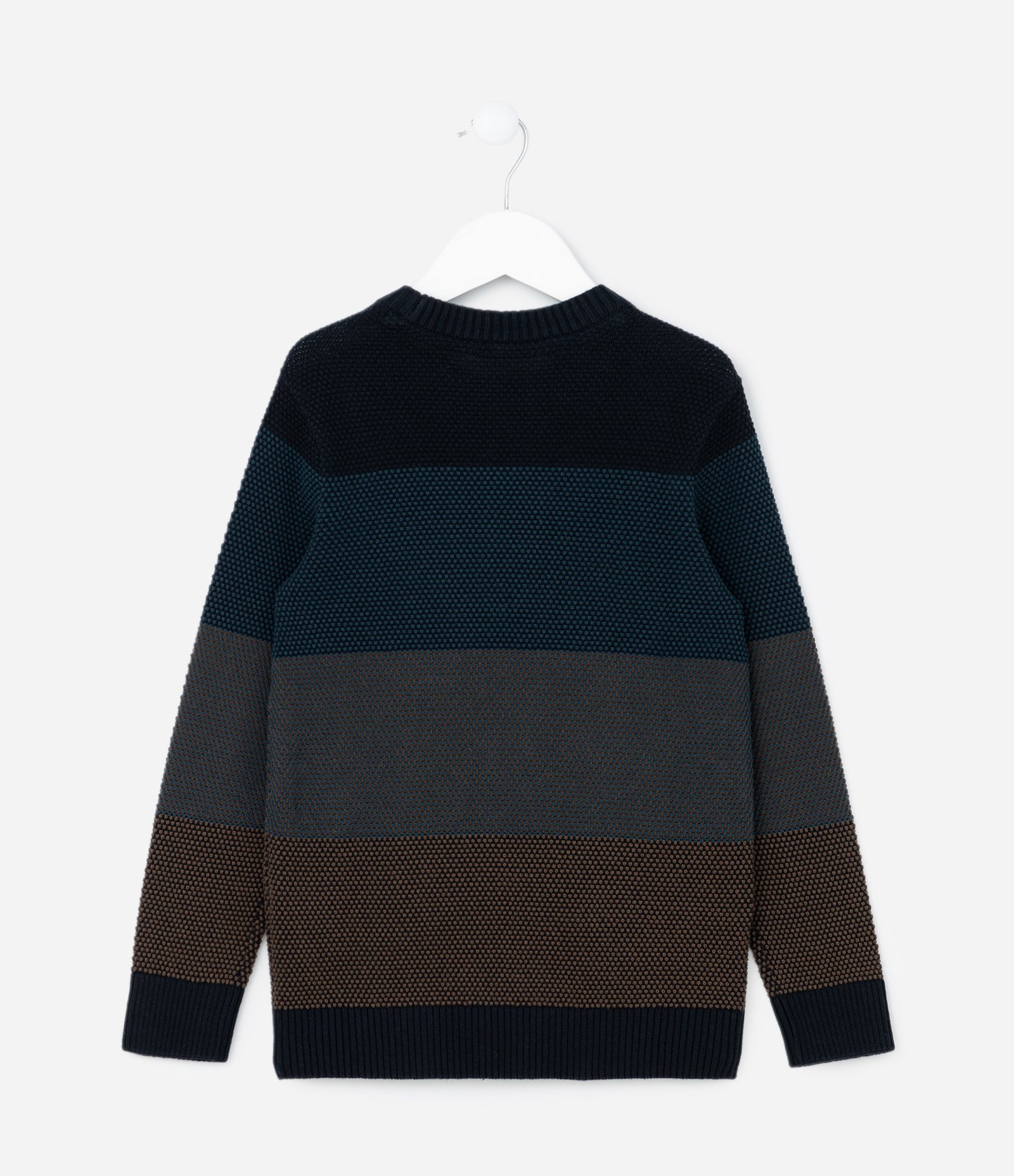 Blusão Infantil Texturizado com Estampa Bloco de Cor - Tam 5 a 14 Anos Multicores 2