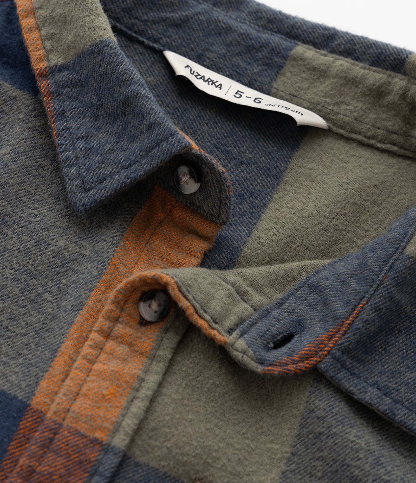 Camisa Infantil em Flanela com Estampa Xadrez - Tam 5 a 14 Anos Verde/Azul 5