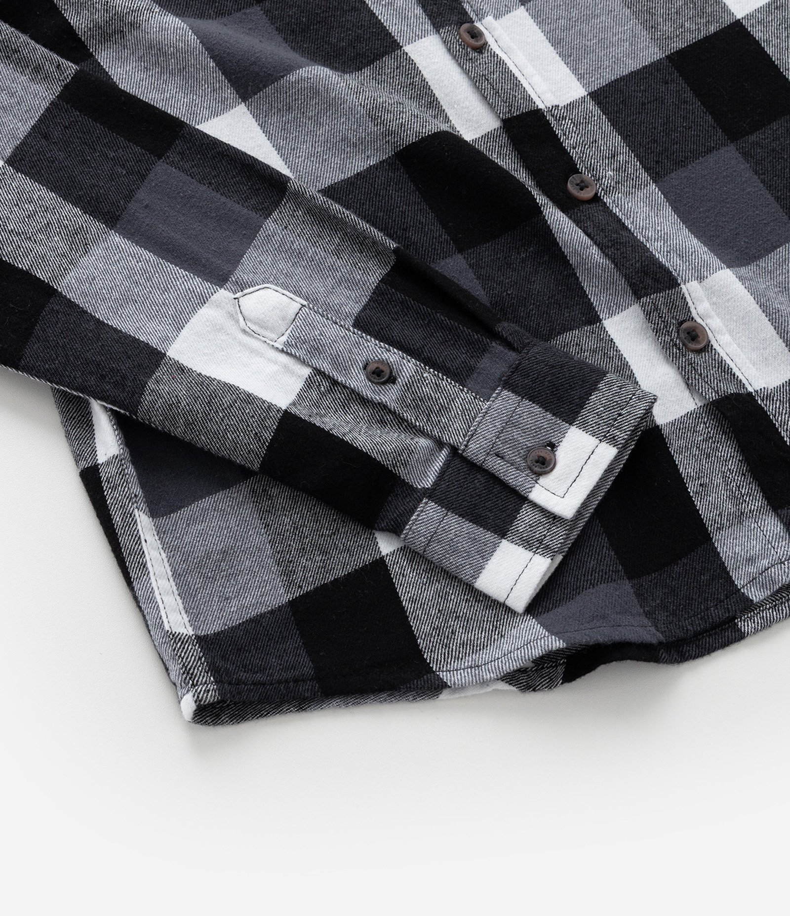 Camisa Infantil em Flanela com Estampa Xadrez - Tam - 5 a 14 Anos Preto 4