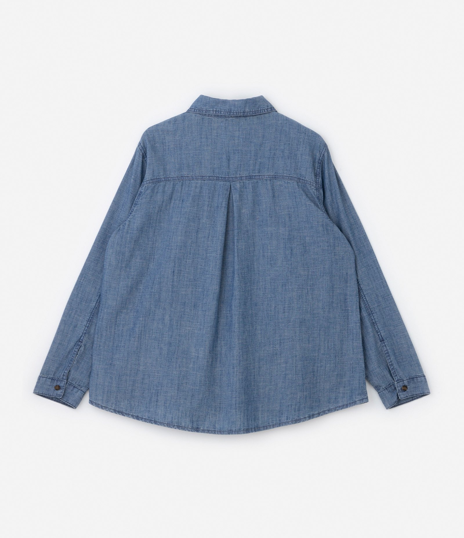 Camisa em Jeans com Liocel Curve & Plus Size Azul 6