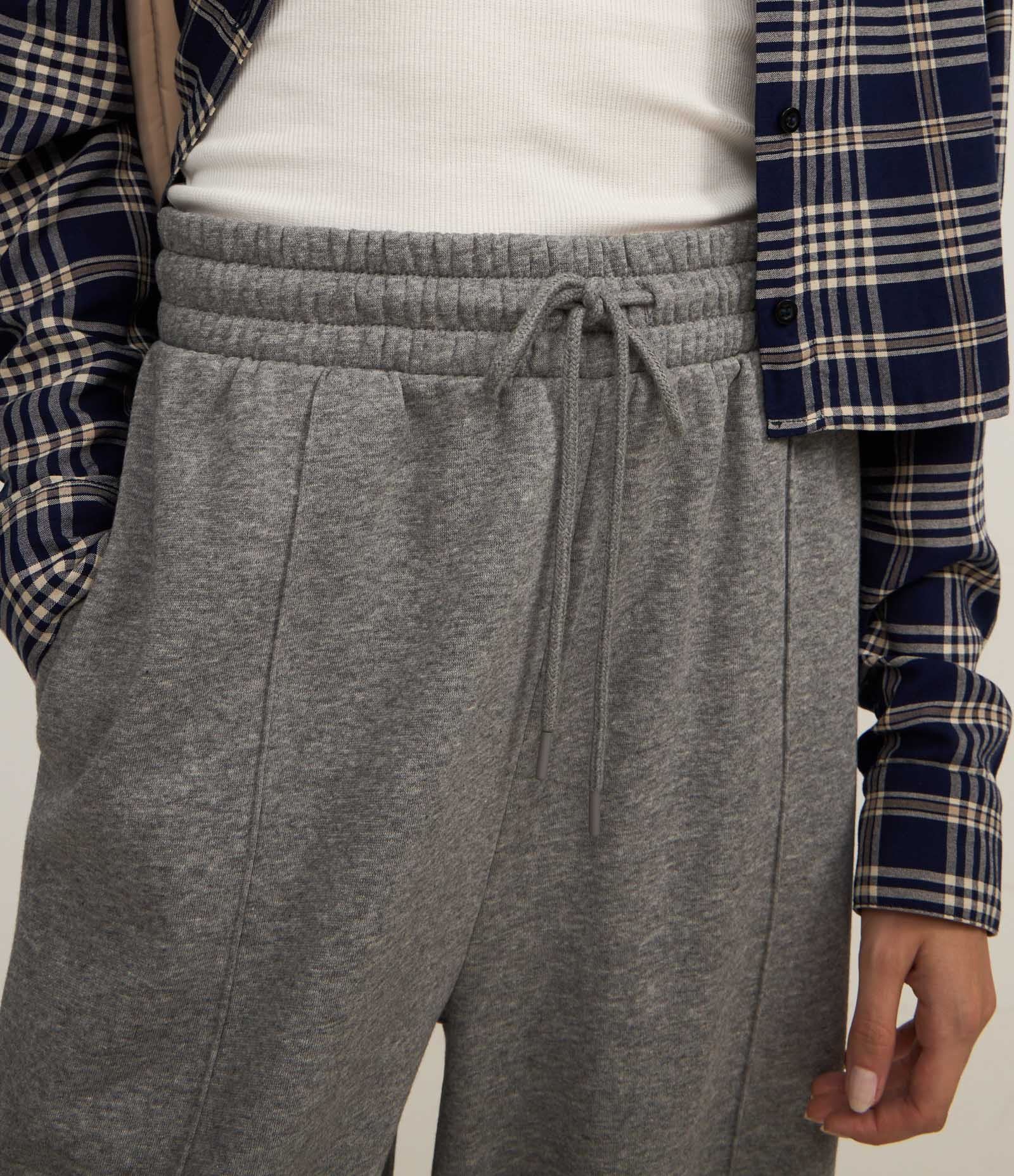 Calça Wide em Moletom com Cós Elástico 3