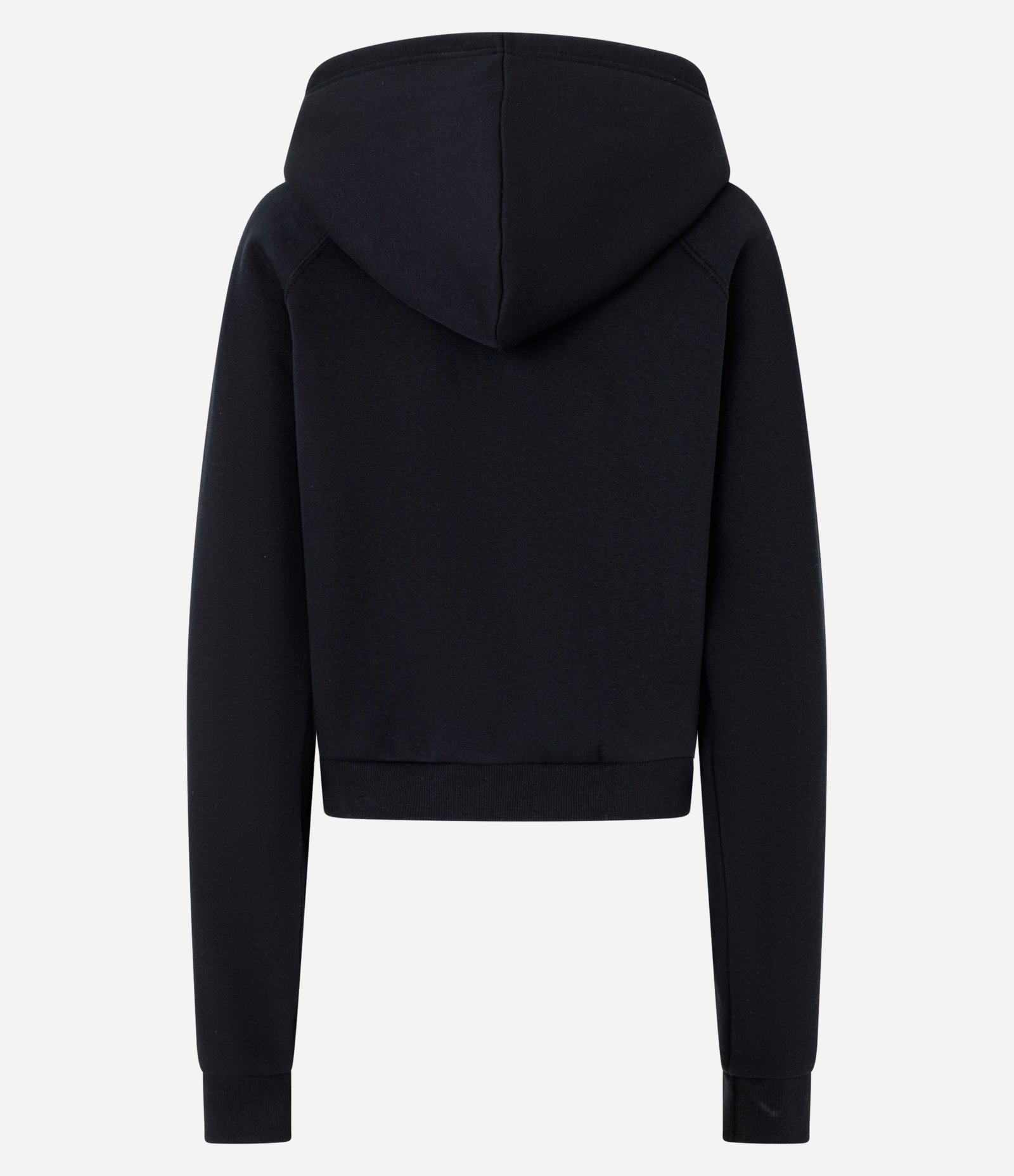 Casaco em Moletom com Capuz e Bolso Canguru Preto 5