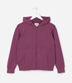 Jaqueta Infantil com Toque Suave e Capuz -Tam 5 a 14 Anos