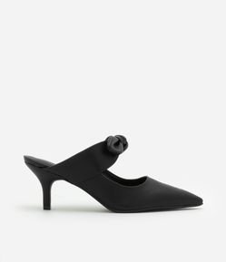 Sapato Mule Bico Fino com Laço