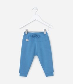 Calça Infantil em Modal com Recorte no Cós - Tam RN a 18 meses