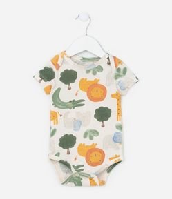 Body Infantil com Estampa Bichinhos - Tam 0 a 18 meses