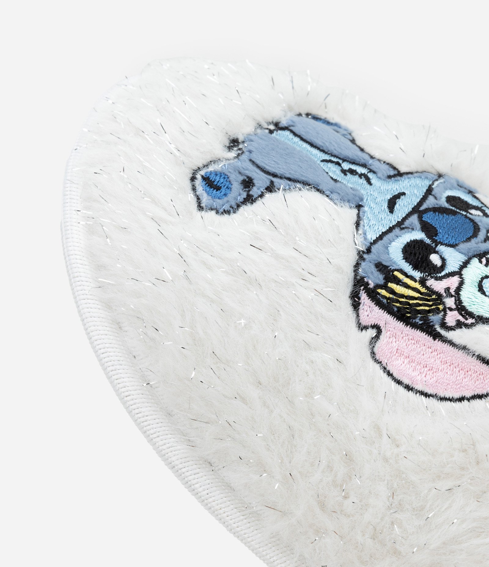 Pantufa Chinelo Infantil com Bordado Stitch e Xepa - Tam 29 a 36 Branco 4