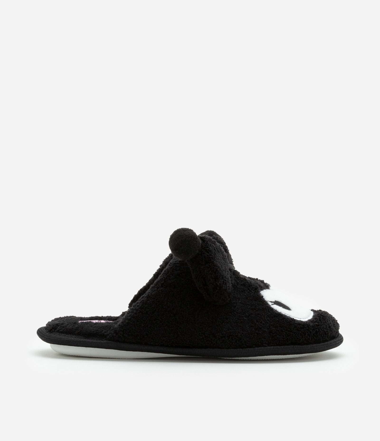 Pantufa Chinelo Infantil com Bordado Kuromi - Tam 29 a 36 Preto 4