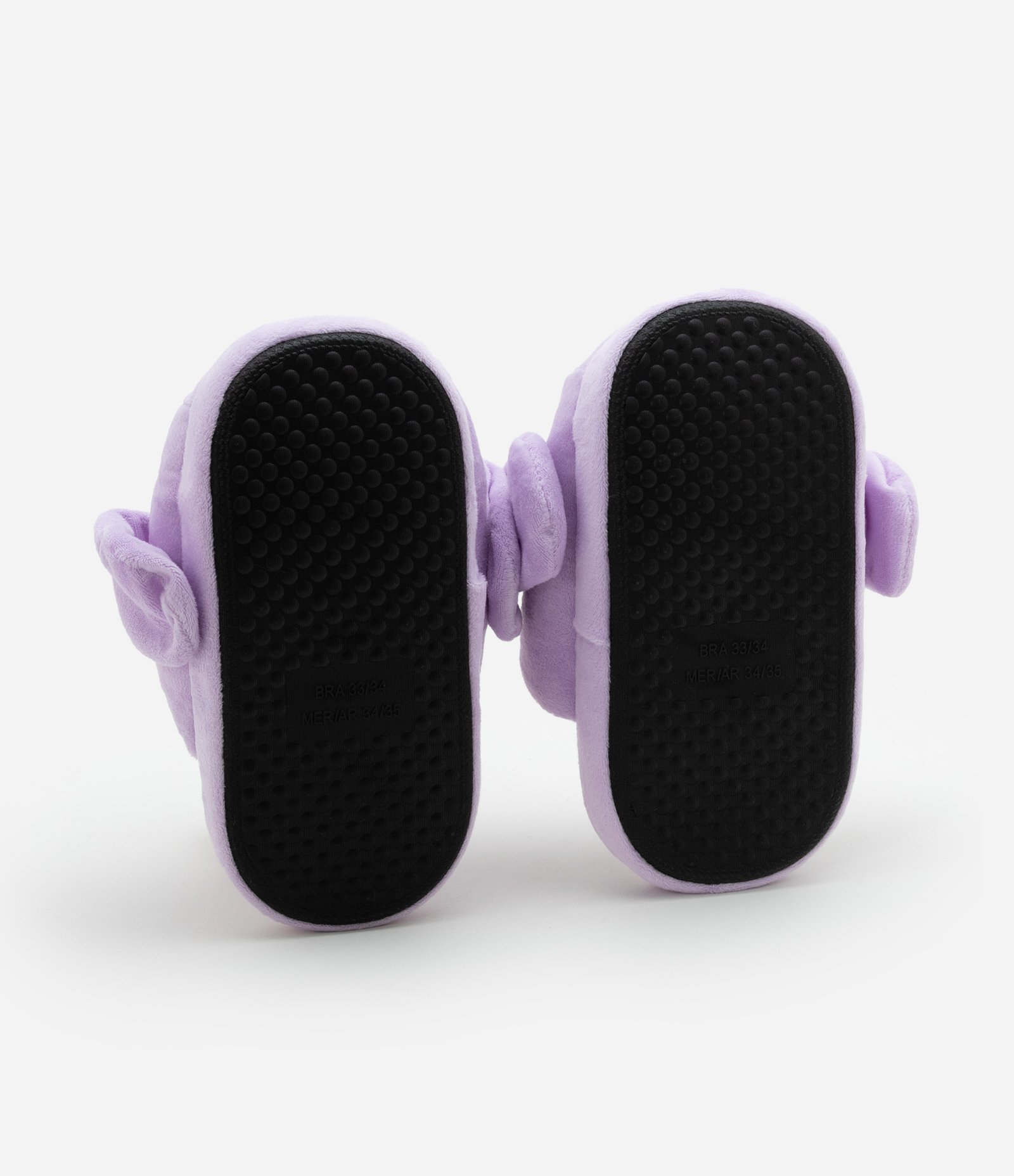 Pantufa Chinelo Infantil com Bordado Bichinho - Tam 29 a 36 Lilás 4