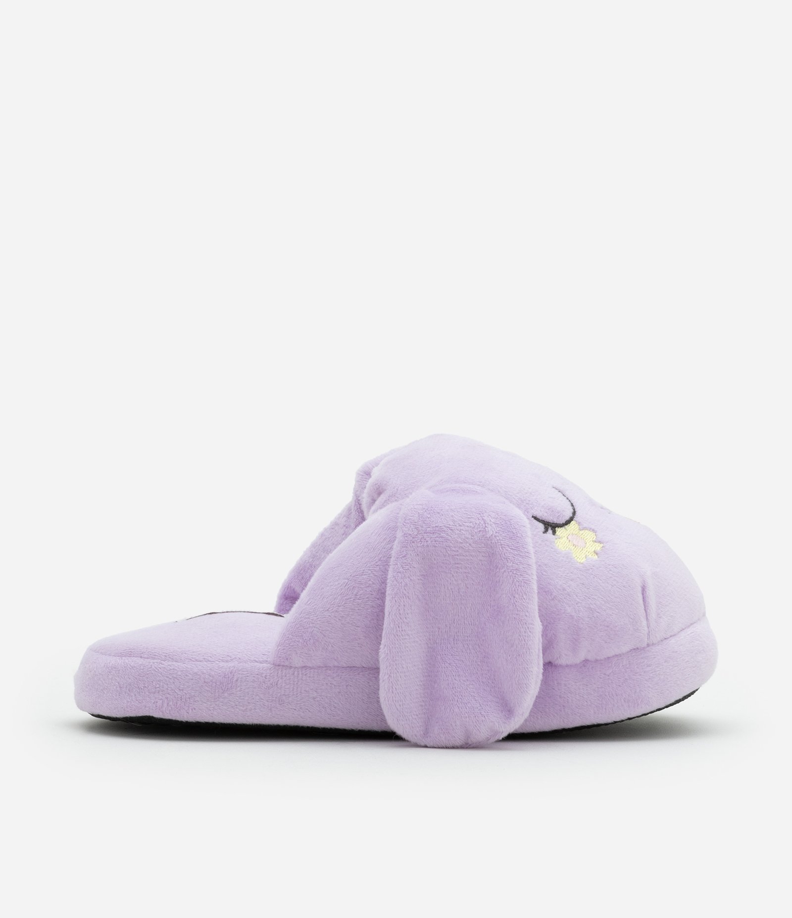 Pantufa Chinelo Infantil com Bordado Bichinho - Tam 29 a 36 Lilás 5