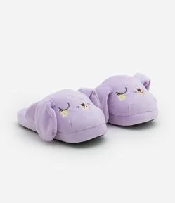 Pantufa Chinelo Infantil com Bordado Bichinho - Tam 29 a 36