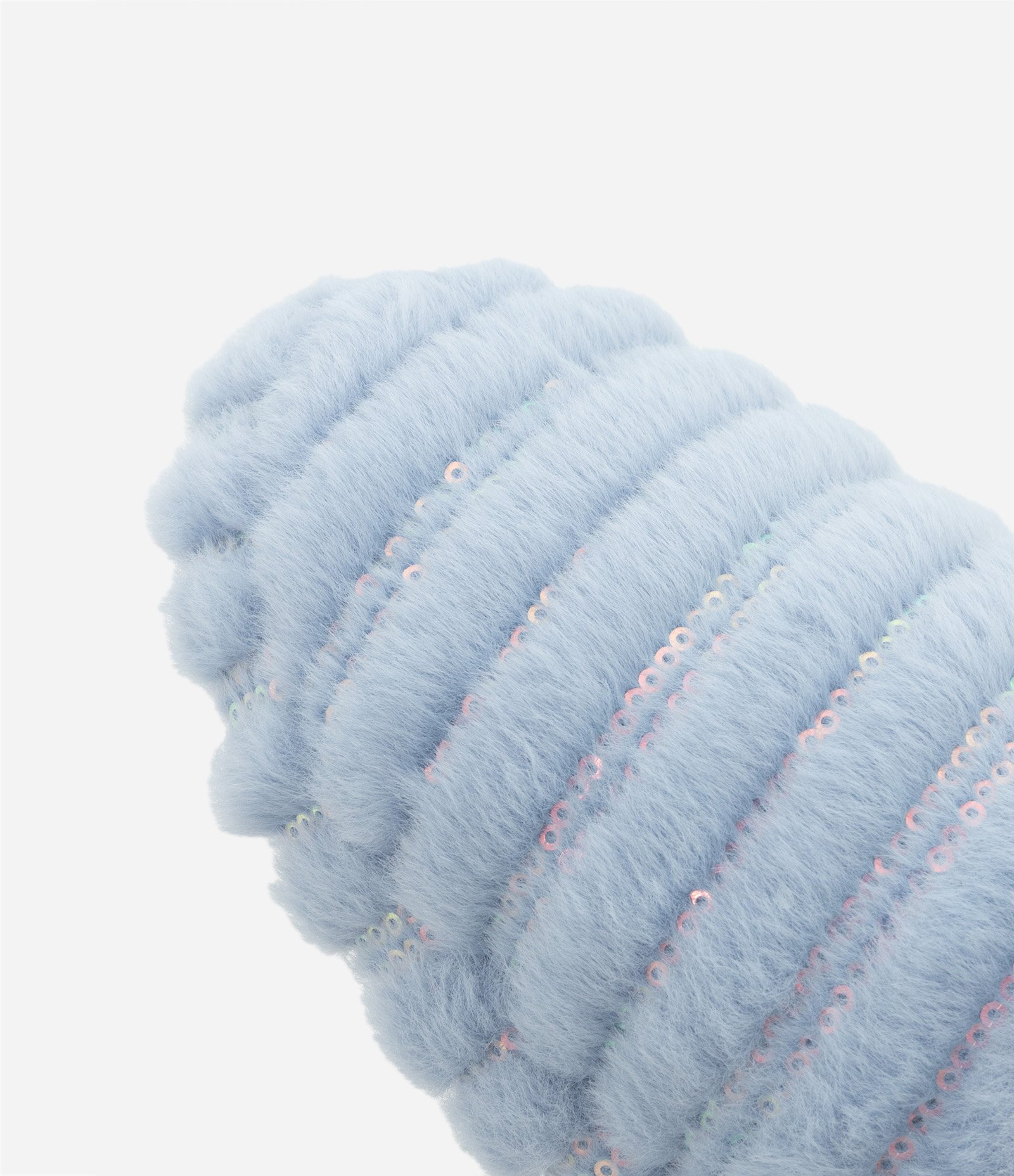 Pantufa Chinelo Infantil com Bordado de Paetês - Tam 29 a 36 Azul 3