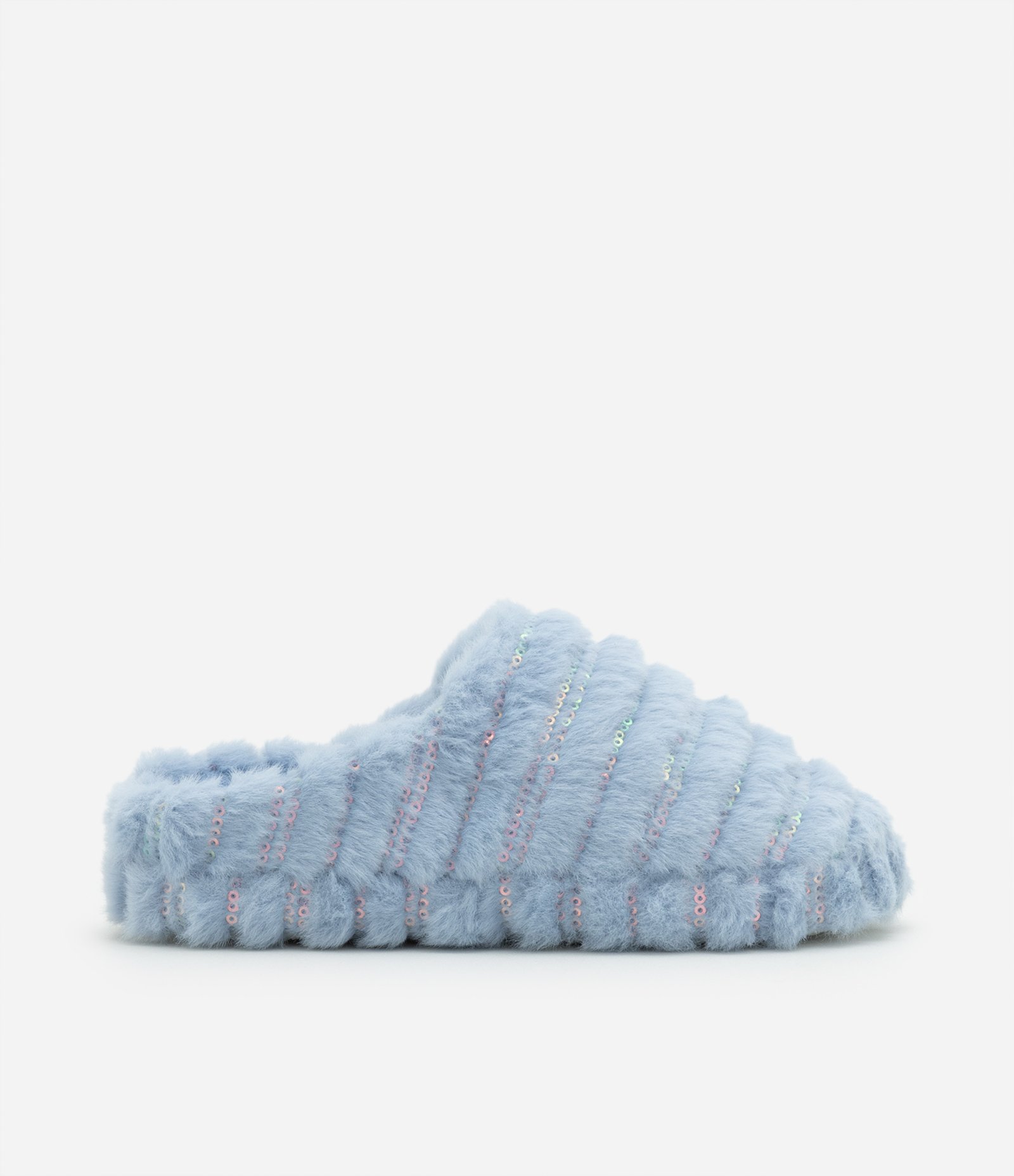 Pantufa Chinelo Infantil com Bordado de Paetês - Tam 29 a 36 Azul 5