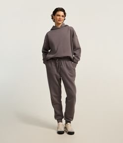 Calça Jogger em Moletom com Forro Fleece