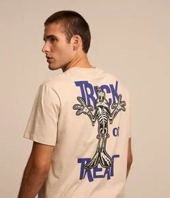 Camiseta Comfort em Algodão com Estampa Patolino Esqueleto