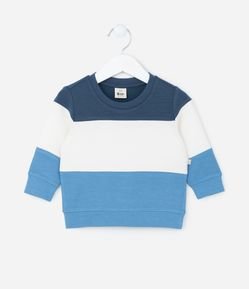 Blusão Infantil em Modal com Recortes - Tam 0 a 18 meses