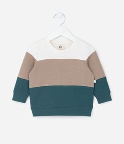 Blusão Infantil em Modal com Recortes - Tam 0 a 18 meses