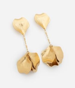 Maxi Brinco com Flor na Ponta em Metal