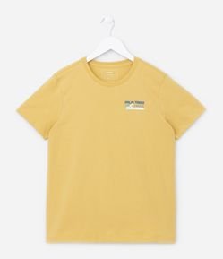 Camiseta Infantil em Algodão com Estampa Coqueiros - Tam 5 a 14 Anos