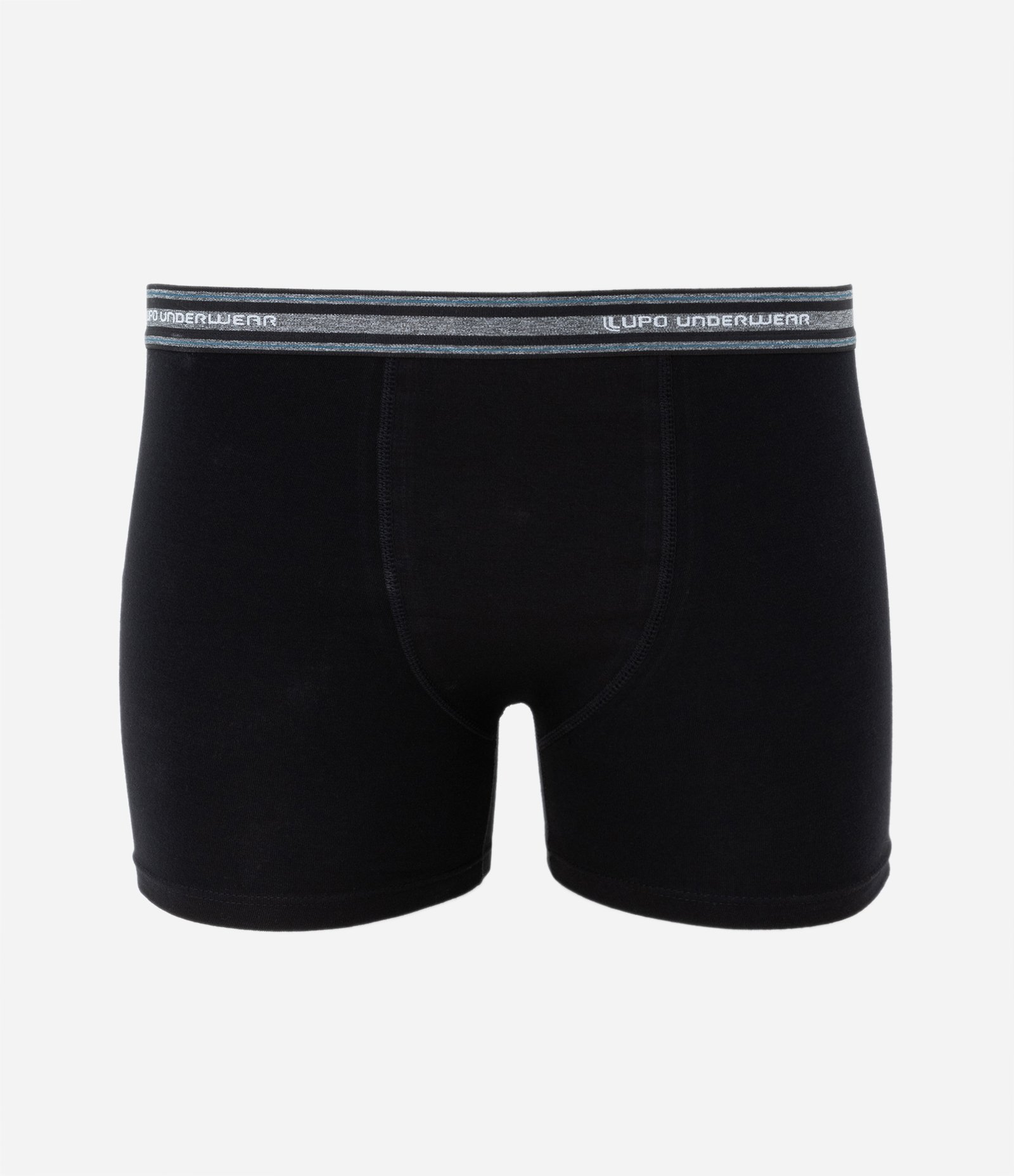 Kit 02 Cuecas Boxer em Algodão com Cós Elástico Lupo Preto 2
