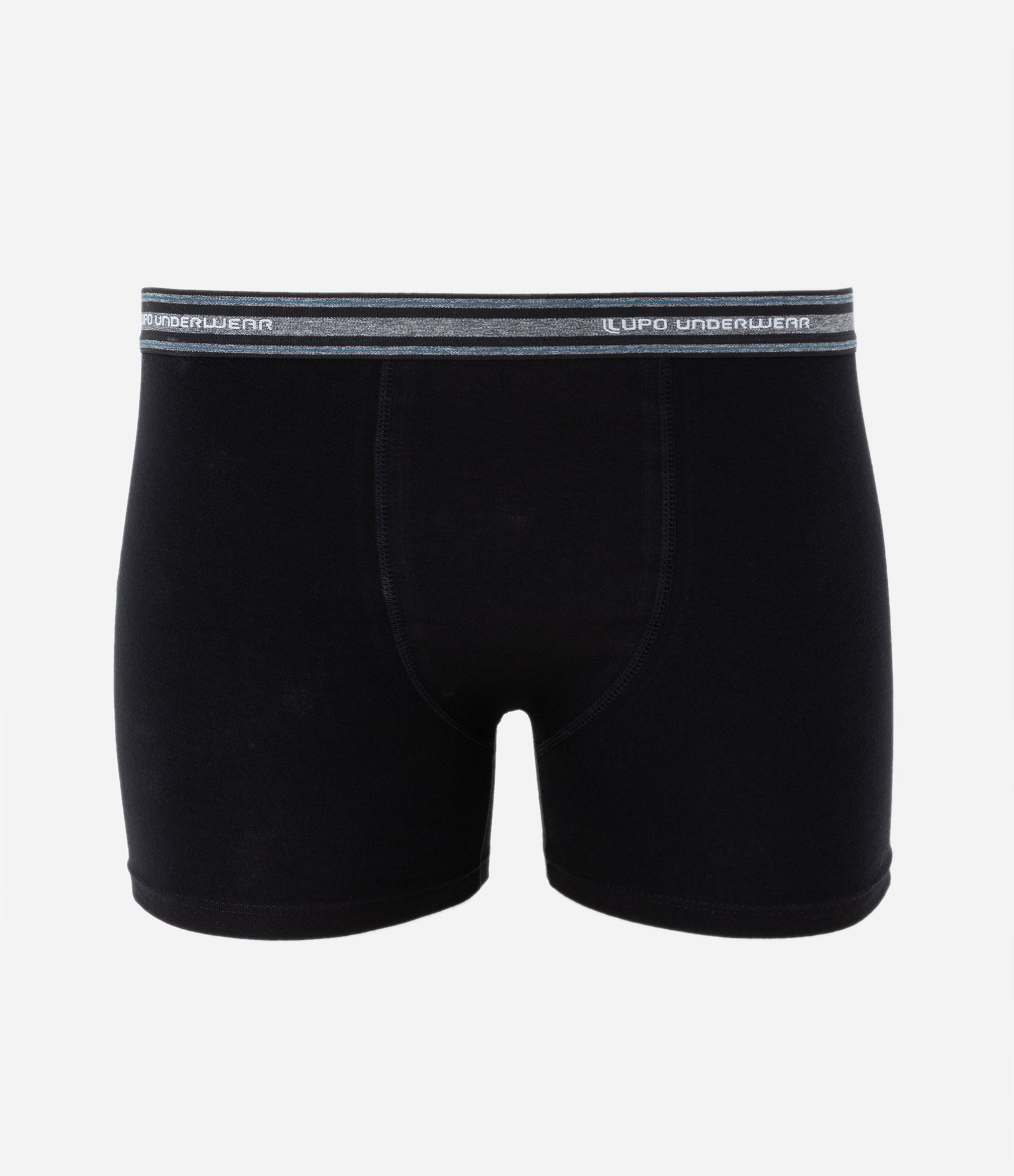 Kit 02 Cuecas Boxer em Algodão com Cós Elástico Lupo Preto 3