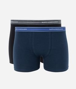 Kit 02 Cuecas Boxer em Algodão com Cós Elástico Lupo