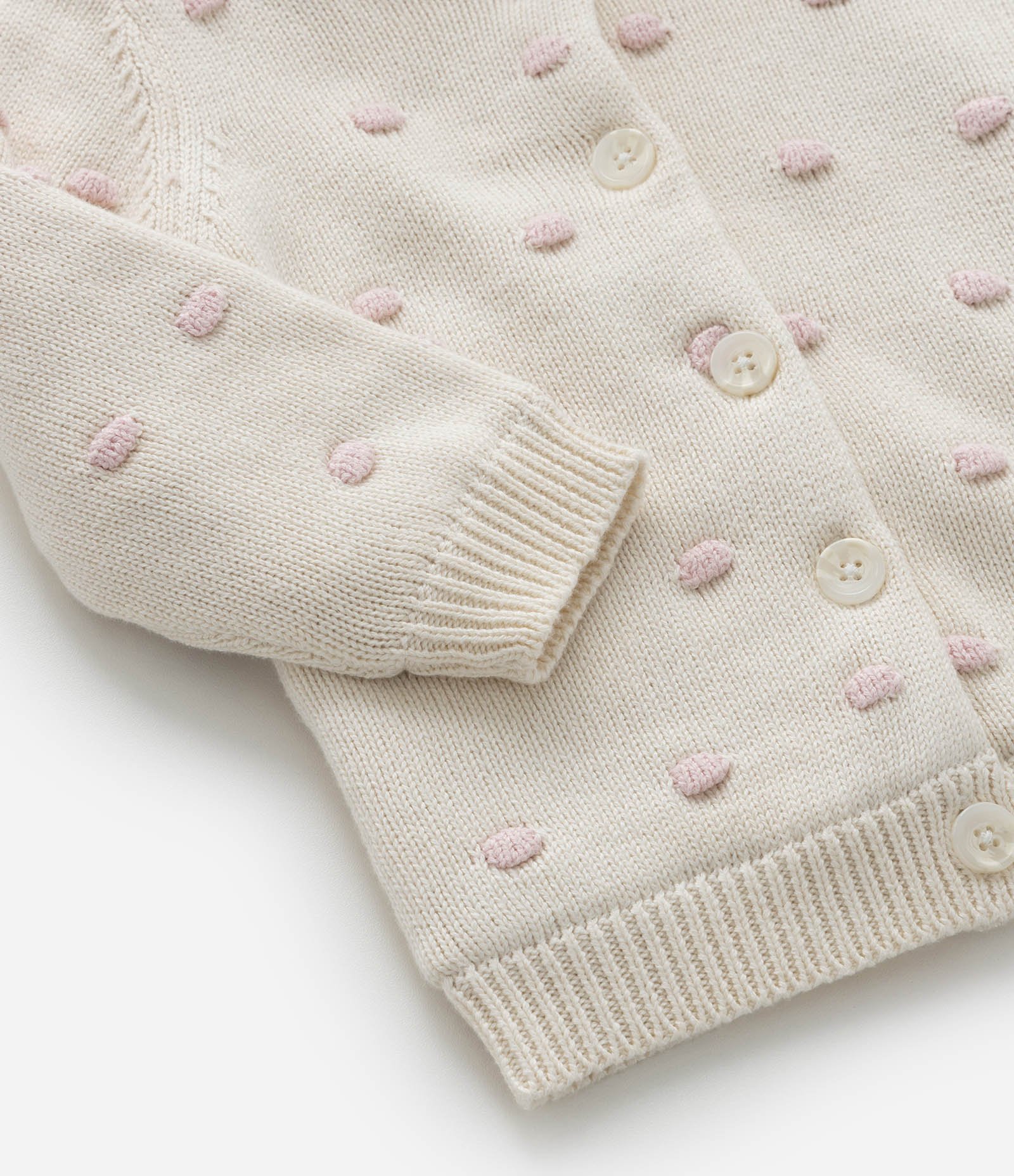 Casaco Infantil com Forro em Sherpa e Pompom - Tam 0 a 18 meses Bege 6