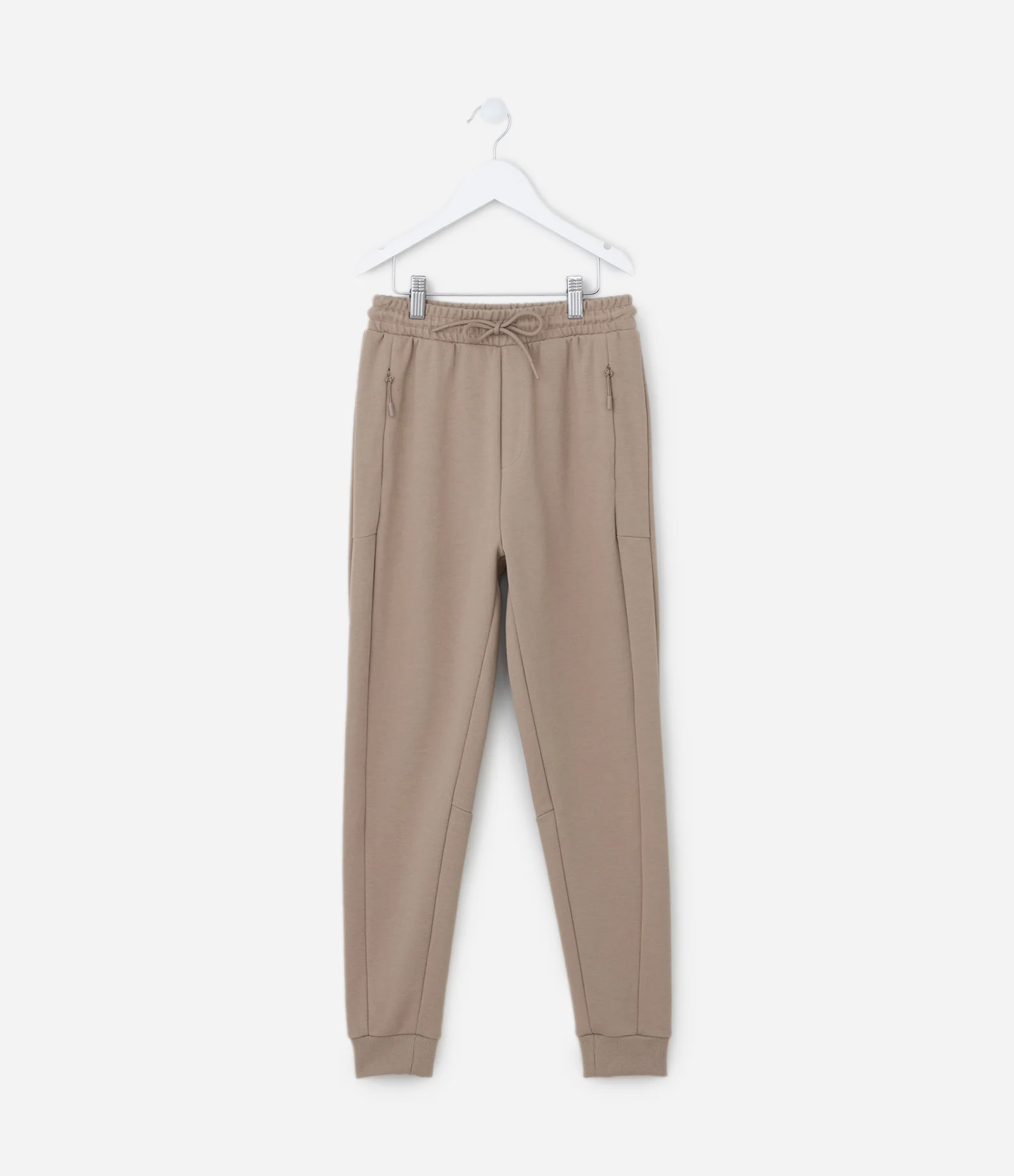 Calça Infantil com Bolsos e Recortes - Tam 5 a 14 Anos Marrom 1