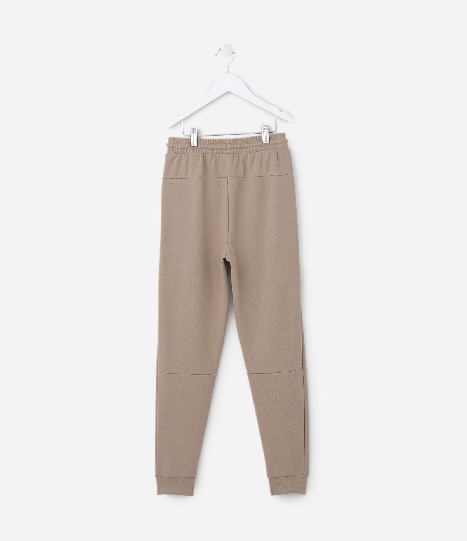 Calça Infantil com Bolsos e Recortes - Tam 5 a 14 Anos Marrom 2