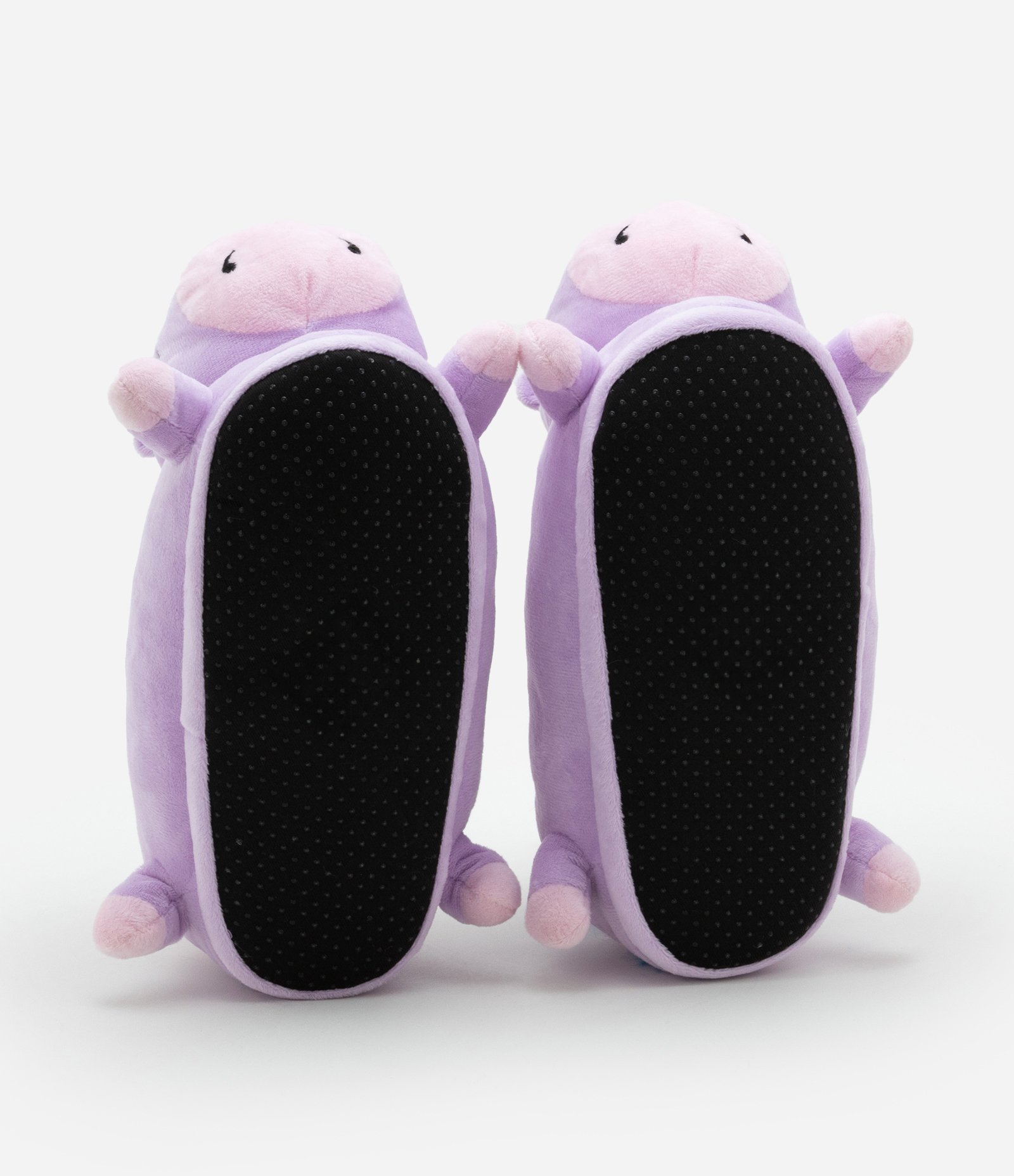 Pantufa Infantil Fechada em Fleece com Bordado Unicórnio - Tam 29 a 36 Lilás 5
