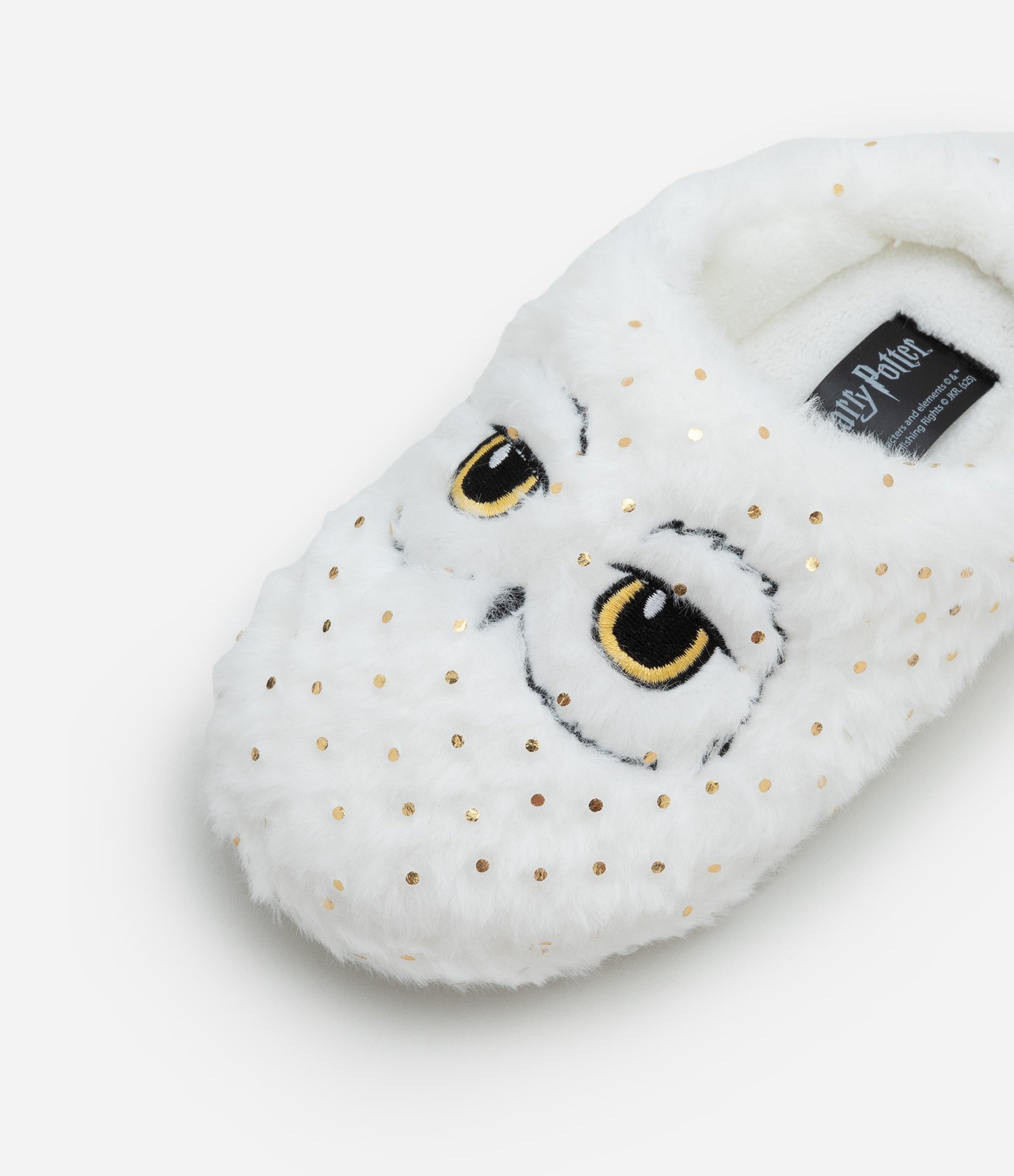 Pantufa Chinelo Infantil com Bordado Harry Potter - Tam 29 a 36 Branco 3