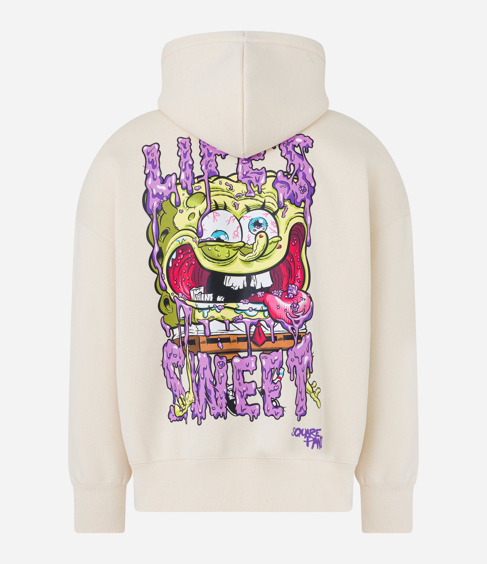 Blusão Boxy em Algodão com Estampa Bob Esponja Bege 7