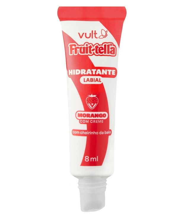 Hidratante Labial Morango com Creme Coleção Fruittella Vult