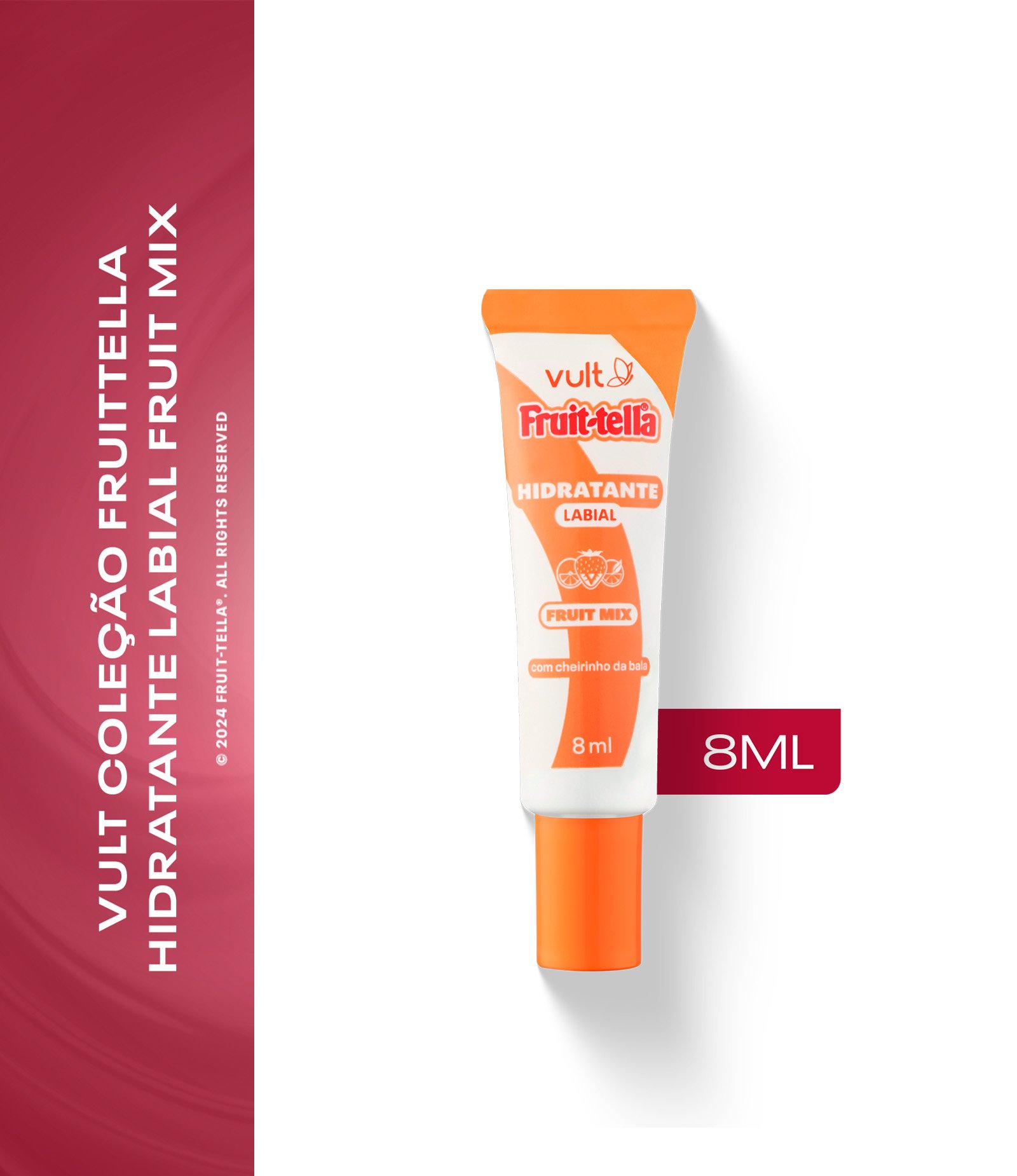 Hidratante Labial Fruit Mix Coleção Fruittella Vult 8ml 2