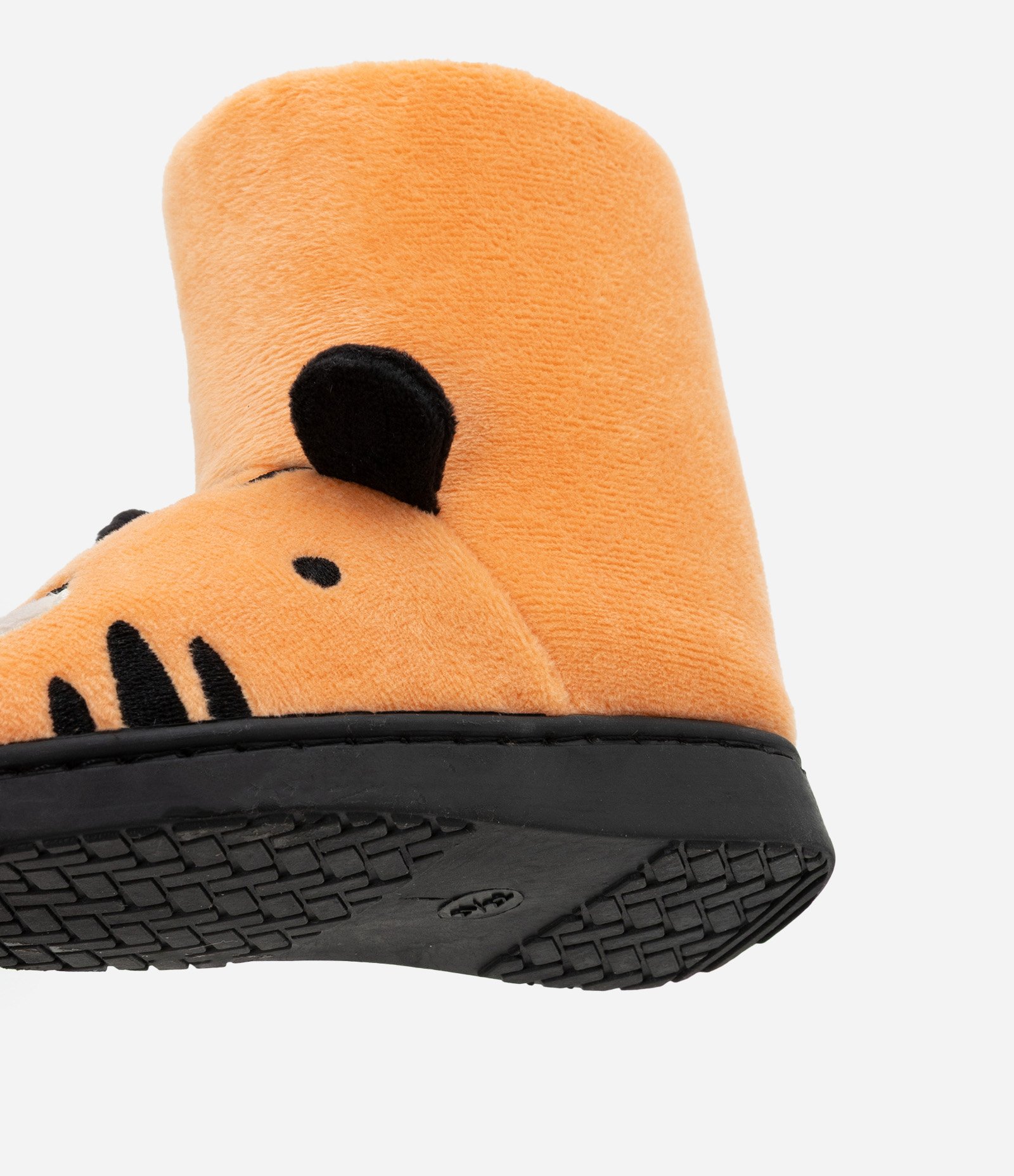 Pantufa Bota Infantil em Fleece com Bordado Tigrinho - Tam 19 a 28 Laranja 3