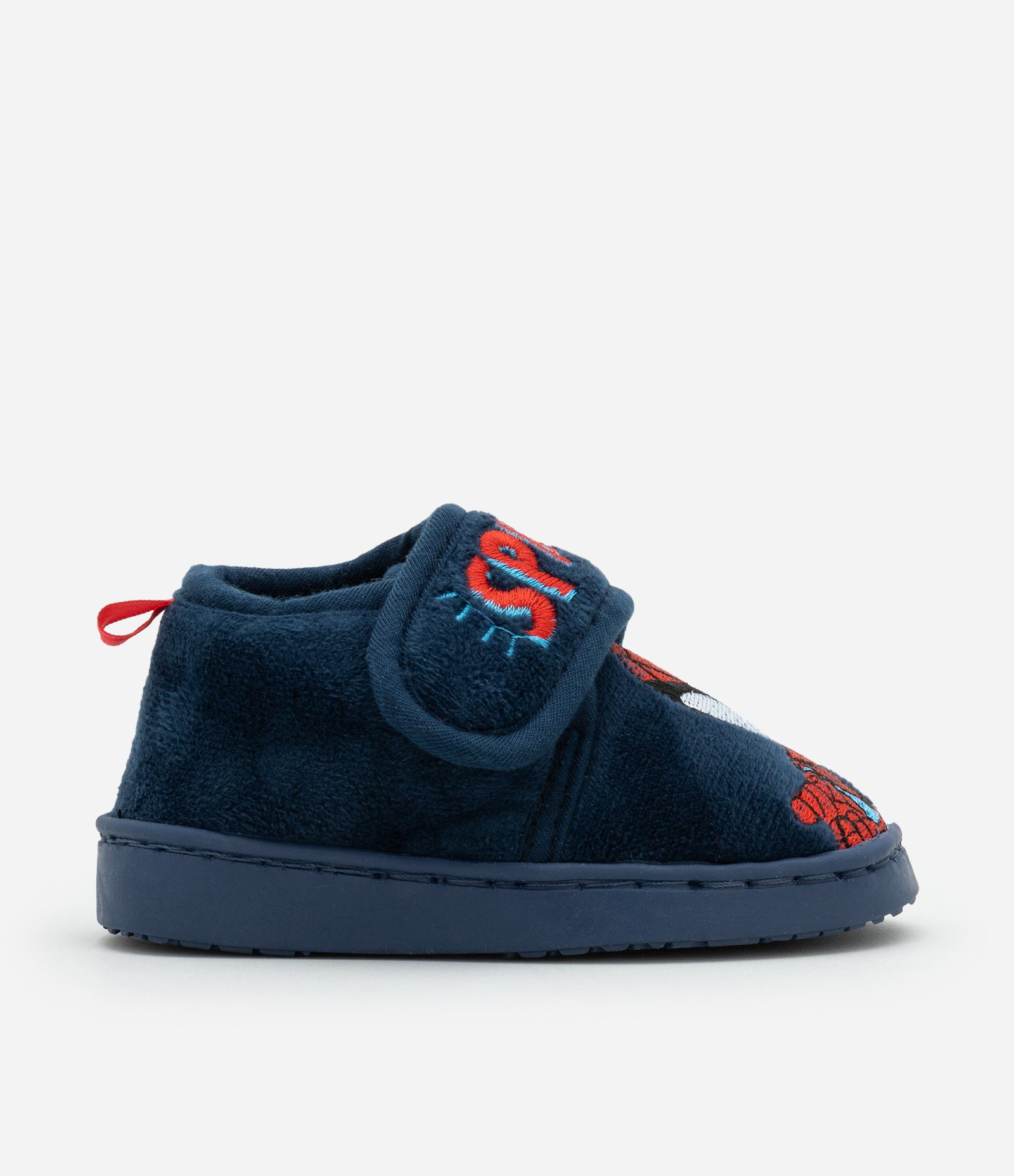 Pantufa Fechada em Fleece com Bordado Spidey - Tam 19 a 28 Azul 6