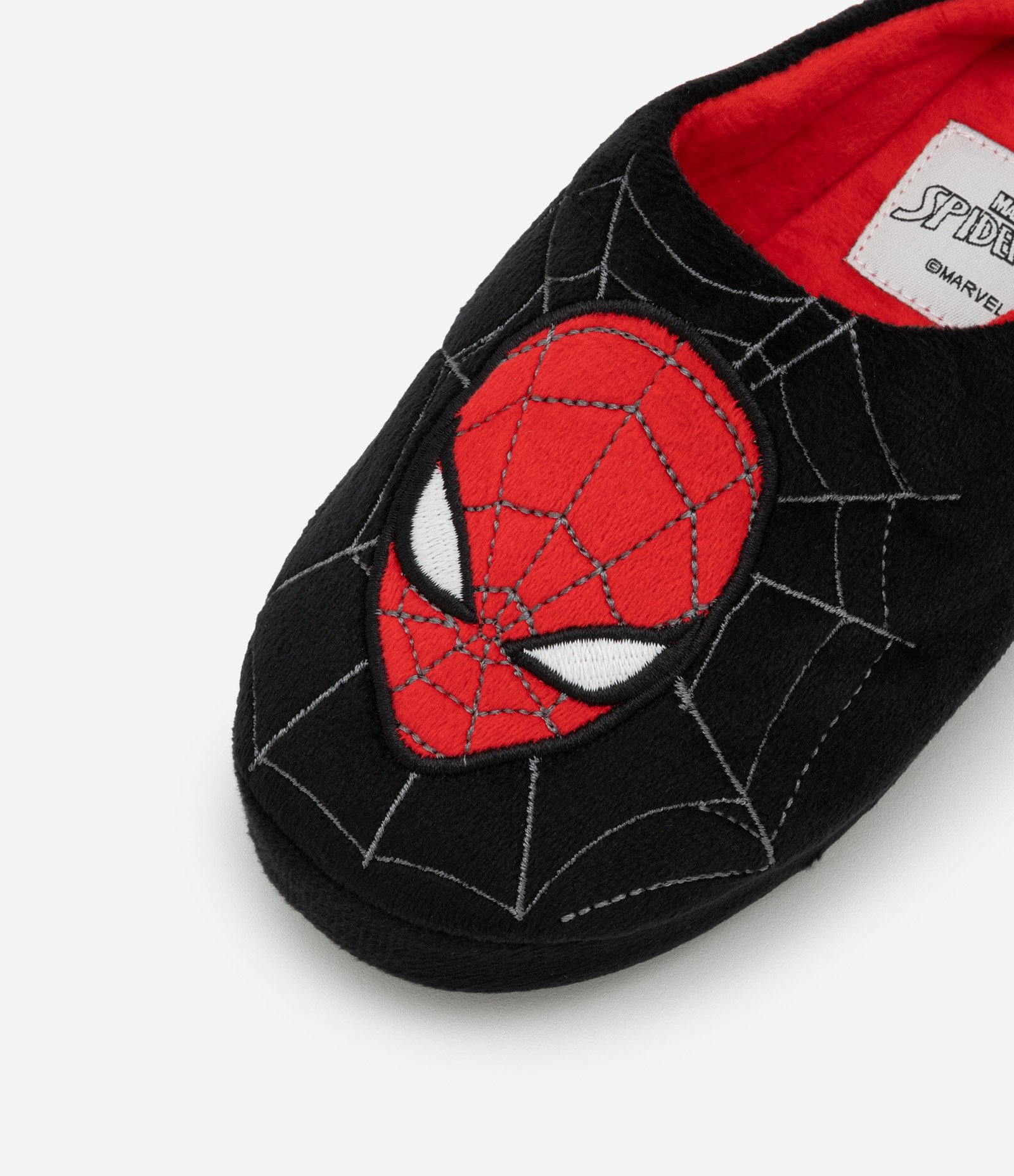 Pantufa Chinelo Infantil com Bordado Homem Aranha - Tam 27 a 36 Preto/Vermelho 3