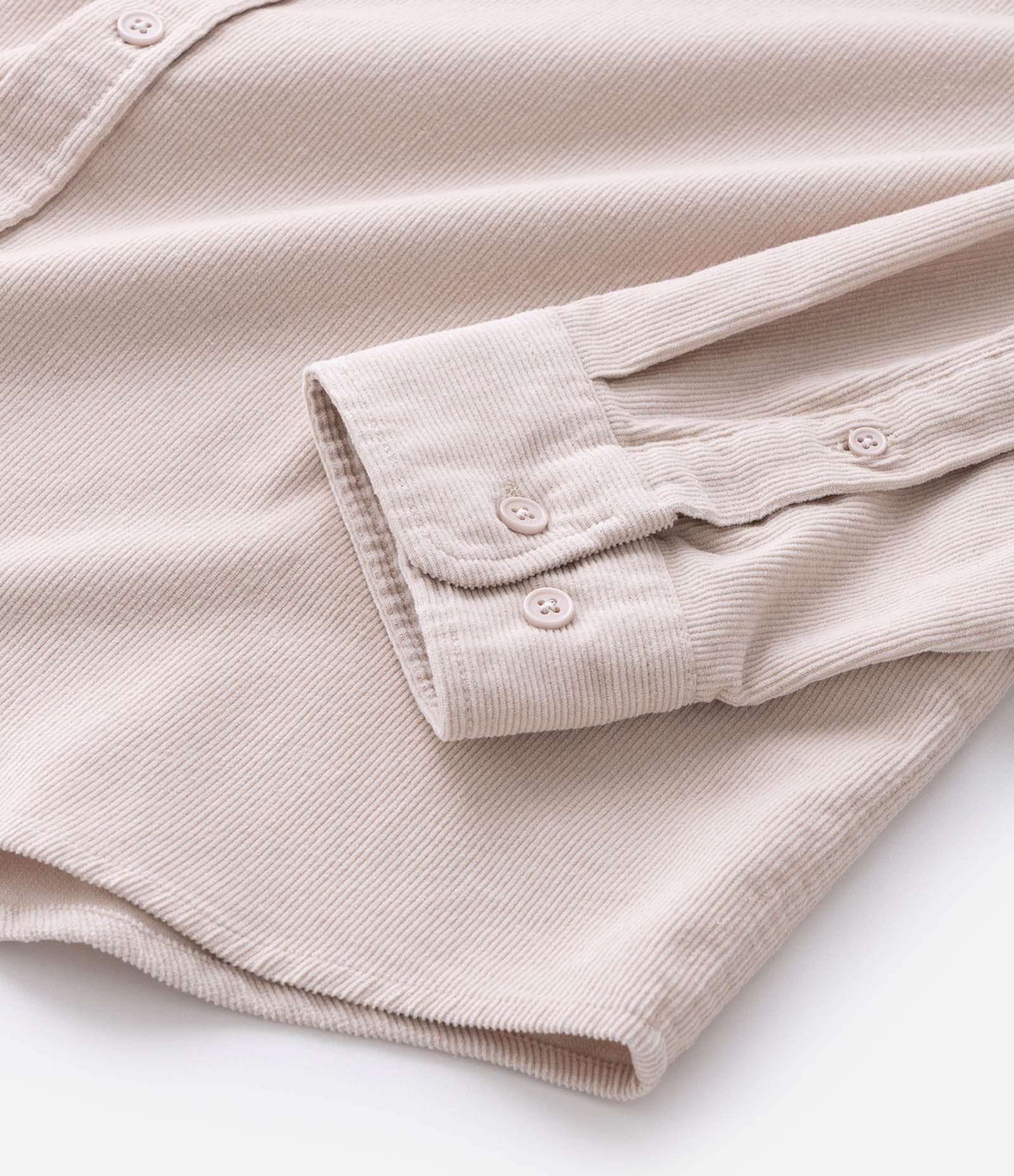 Camisa Comfort em Veludo com Bolsos Frontais Off White 8