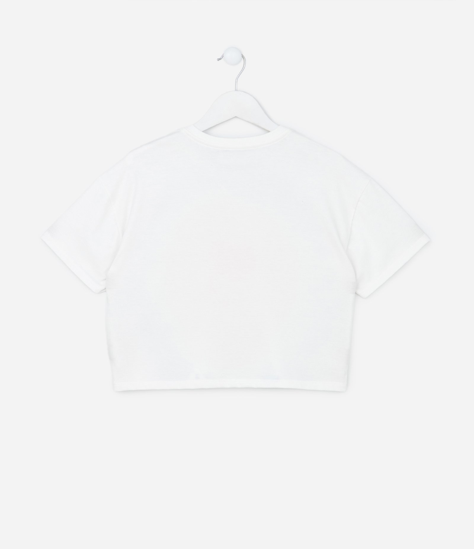 Camiseta Curta Infantil com Estampa Tie Dye - Tam 5 a 14 Anos Branco Neve 2