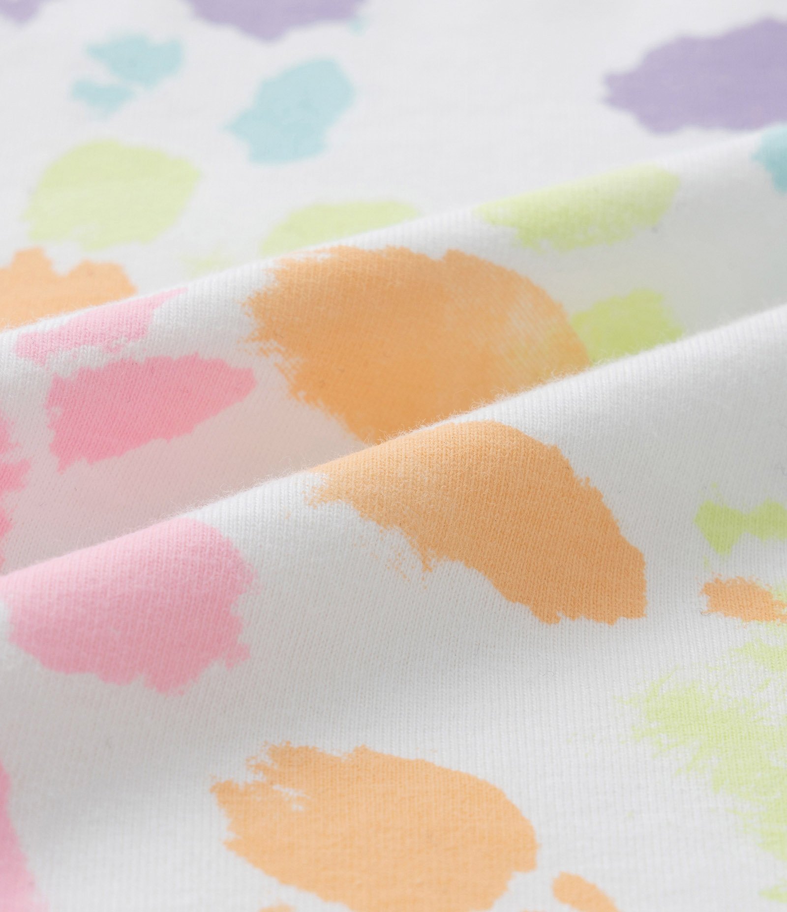 Camiseta Curta Infantil com Estampa Tie Dye - Tam 5 a 14 Anos Branco Neve 3