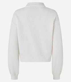 Suéter em Chenille com Golinha Alta e Ribanas