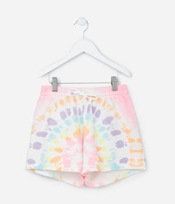 Short Infantil com Estampa Tie Dye Tam - 5 a 14 Anos