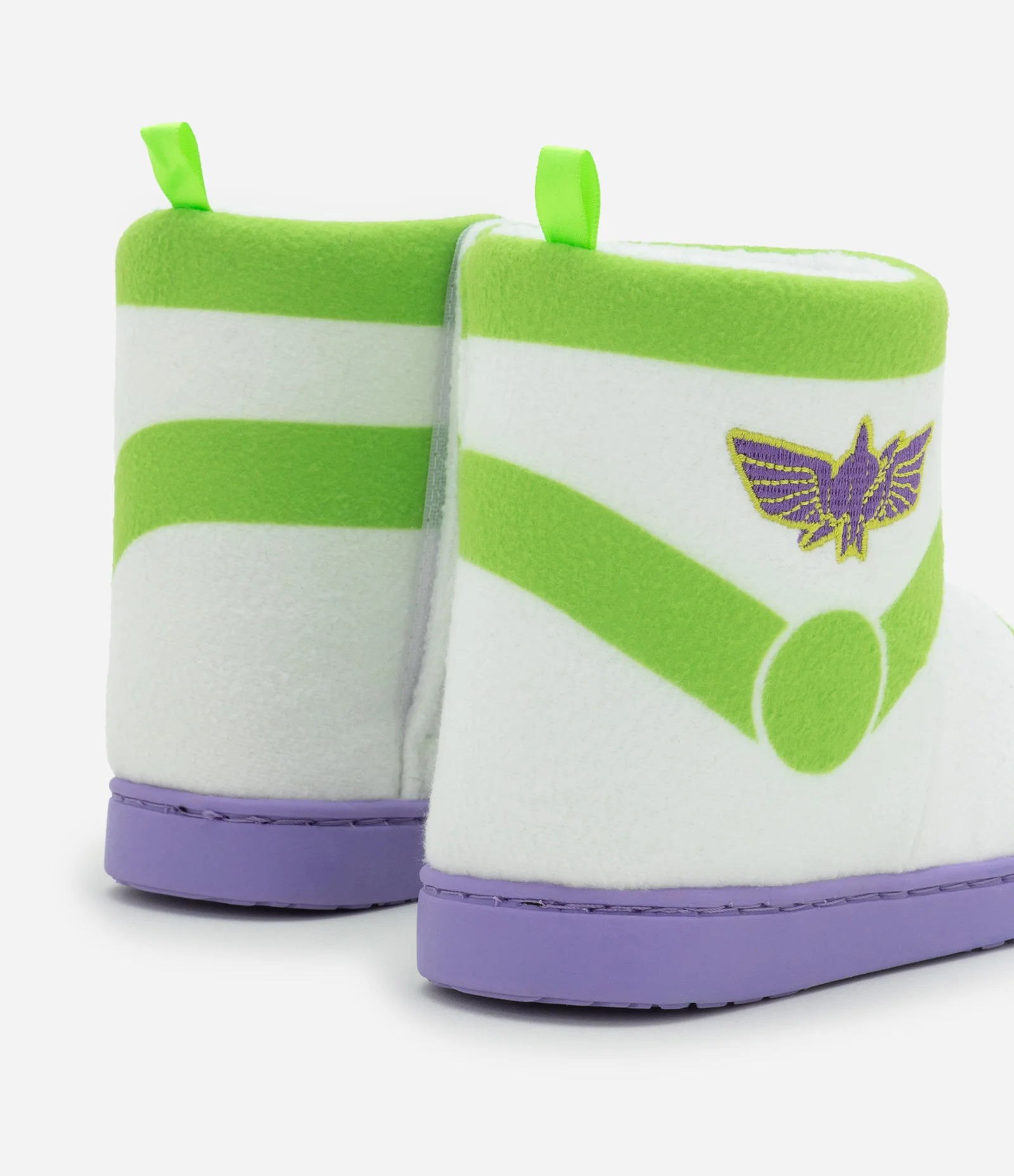 Pantufa Bota Infantil com Bordado Buzz Lightyear - Tam 21 a 32 Branco/Bege/Verde 2