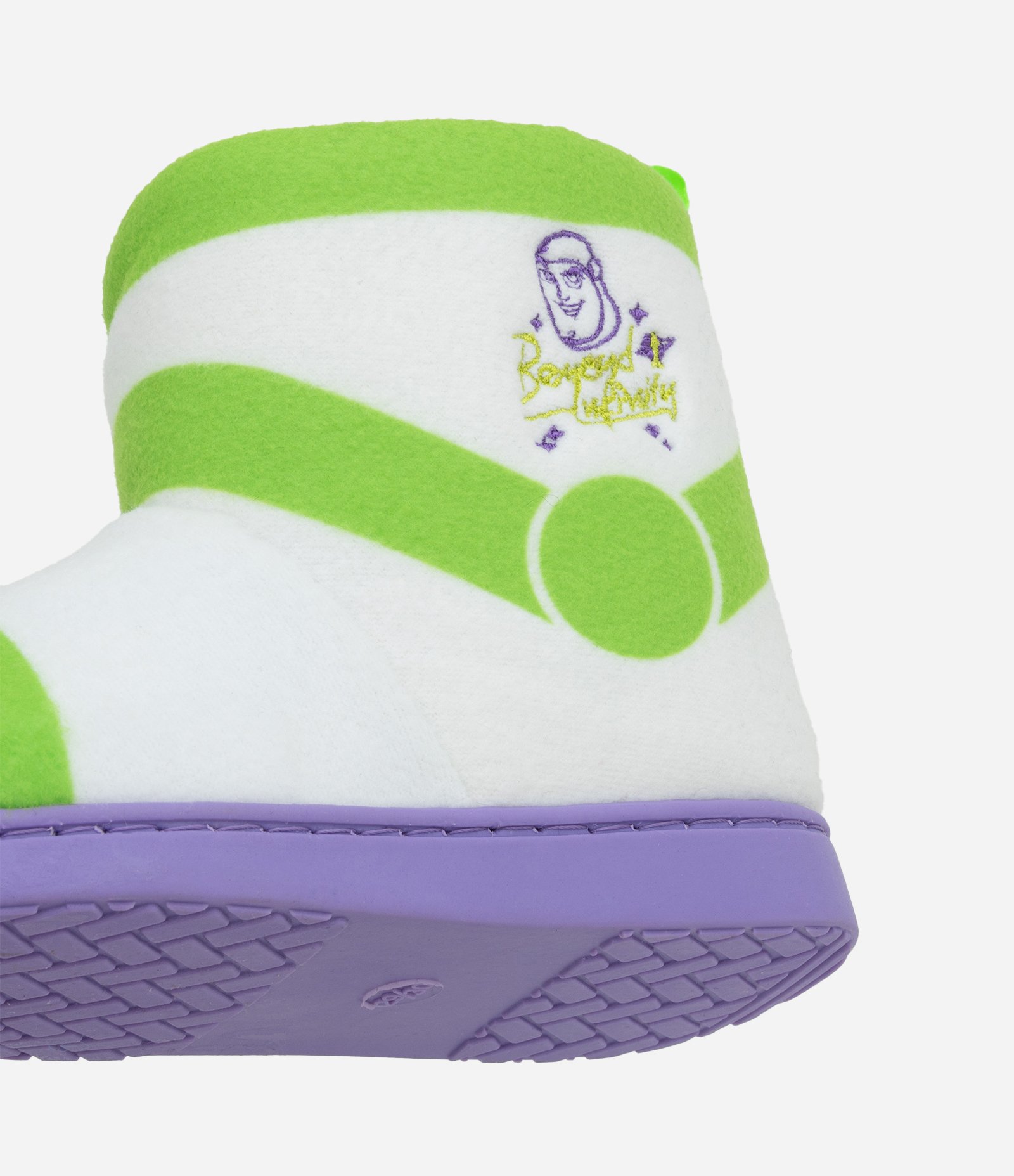 Pantufa Bota Infantil com Bordado Buzz Lightyear - Tam 21 a 32 Branco/Bege/Verde 4