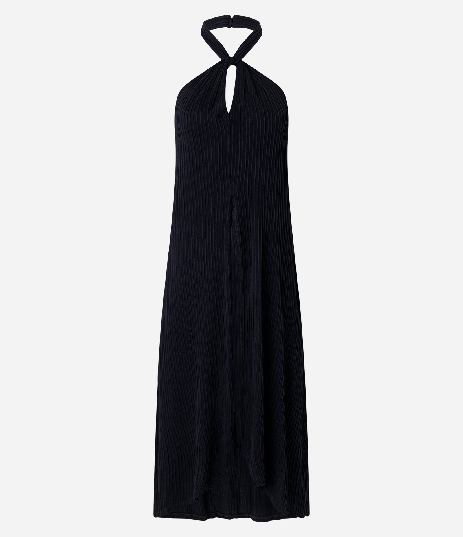 Túnica em Viscose com Gola Halter Transpassado Preto 5