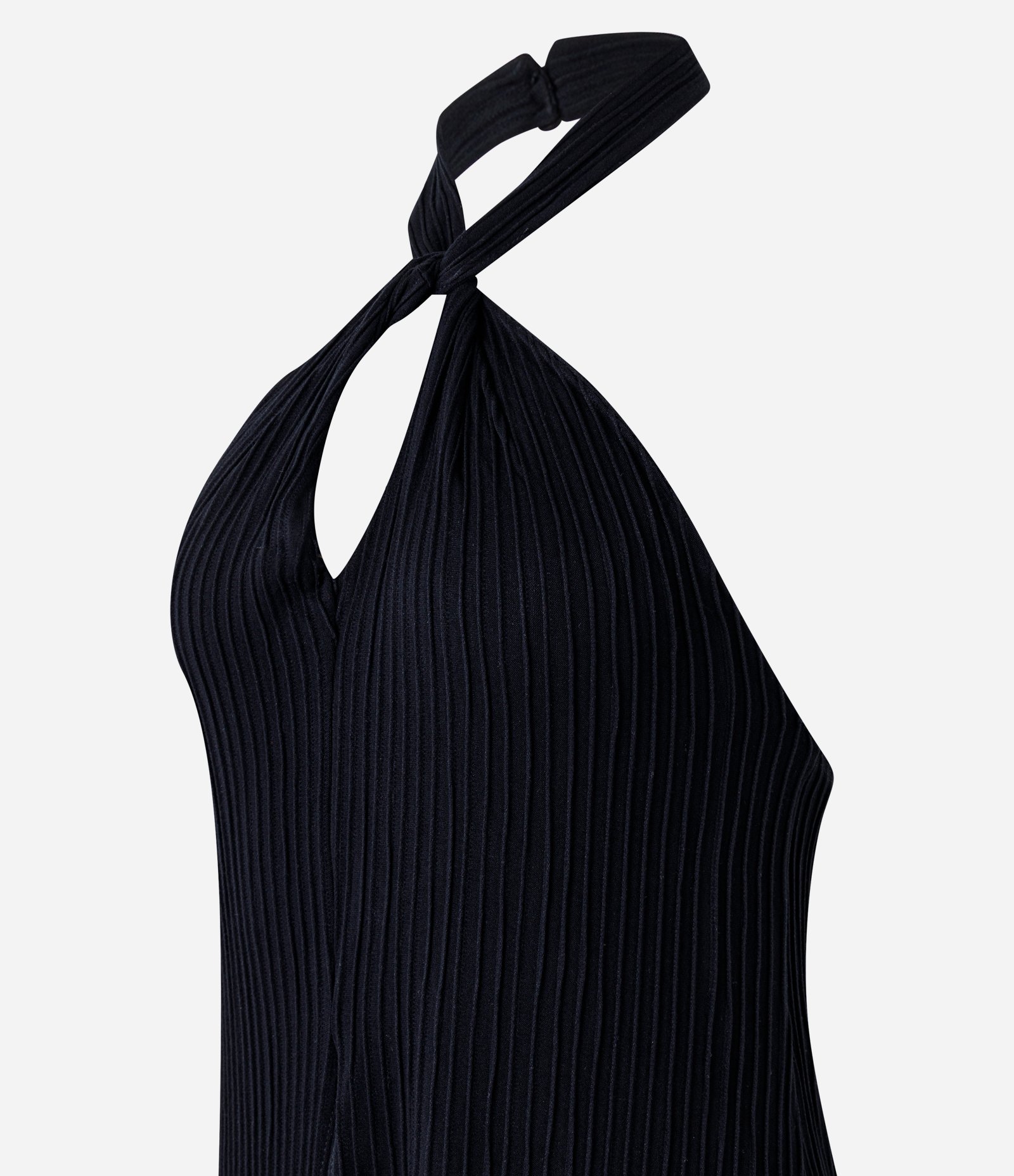 Túnica em Viscose com Gola Halter Transpassado Preto 6
