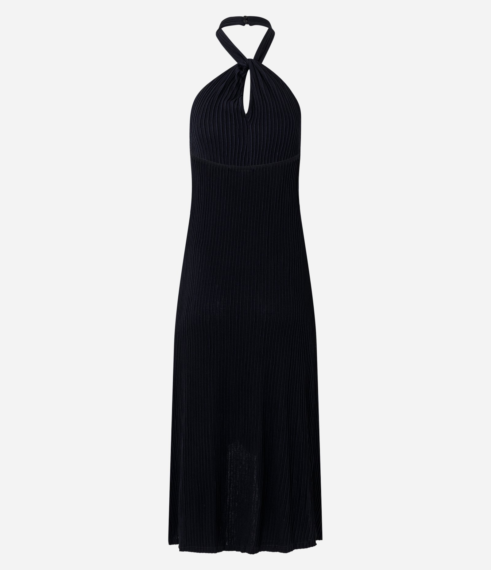 Túnica em Viscose com Gola Halter Transpassado Preto 7